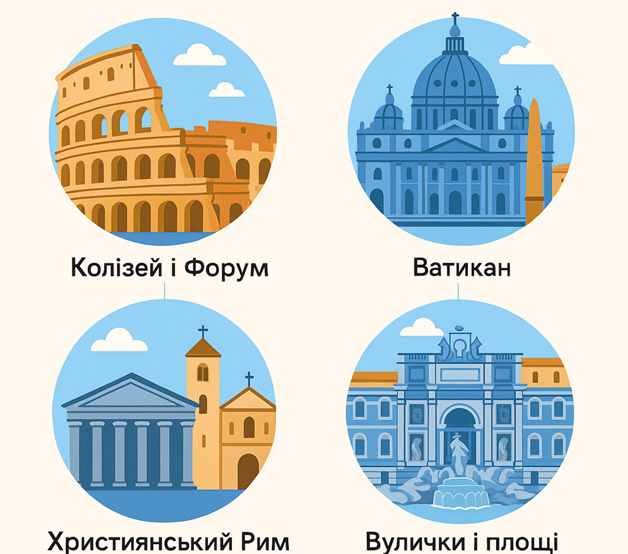 популярні екскурсії в Римі